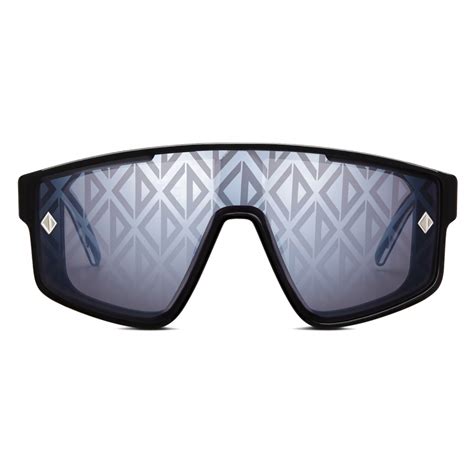 CD Diamond M1U Black and Crystal Mask Sunglasses 